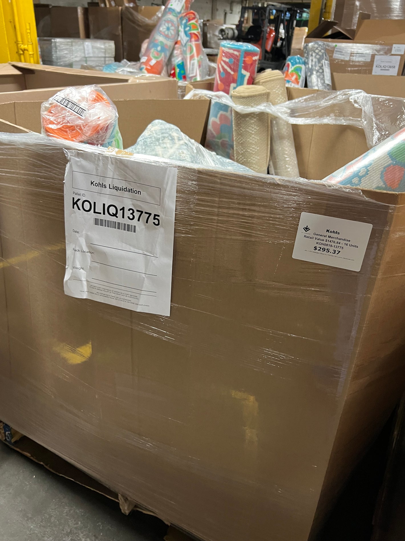 Kohl's General Merchandise / Domestics Pallet - BL# KOH0819-13775