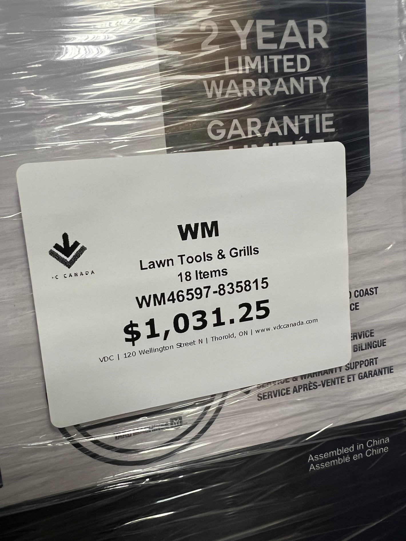 WM Lawn Tools & Grills WM46597-835815 Fresh/Unprocessed